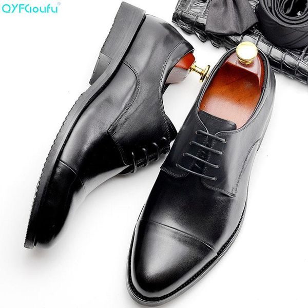 qyfcioufu classic formal shoes men handmade wedding party derby shoe business male oxford luxury genuine leather men dress shoes, Black
qyfcioufu classic formal shoes men handmade wedding party derby shoe business male oxford luxury genuine leather men dress shoes, Black