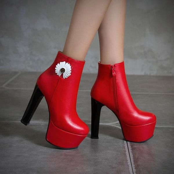 boots womens ankle platform flower block super high 14cm heel side zipper shoes warm winter plus size 5colors 2021, Black
boots womens ankle platform flower block super high 14cm heel side zipper shoes warm winter plus size 5colors 2021, Black