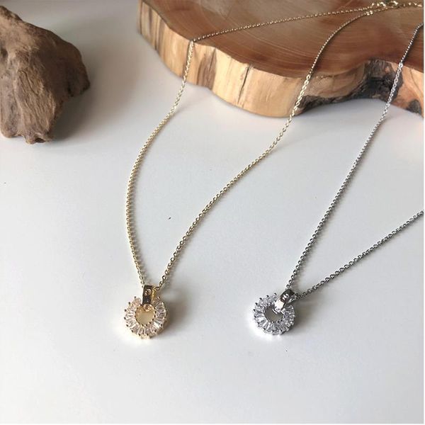 simply small round cubic zirconia rose gold color pendant necklace jewelery for women and girls wedding jewelry, Silver
simply small round cubic zirconia rose gold color pendant necklace jewelery for women and girls wedding jewelry, Silver