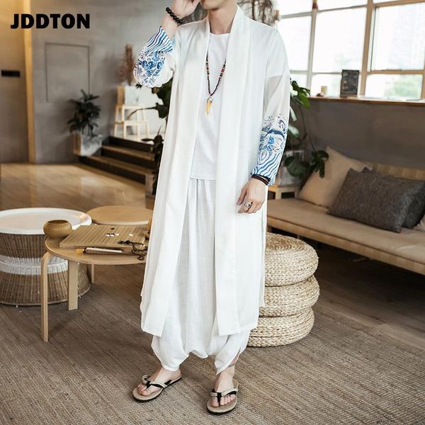 jddton men's chiffon windbreaker kimono vintage long length jackets chinese style loose sunscreen male national streetwear je1691, Tan;black
jddton men's chiffon windbreaker kimono vintage long length jackets chinese style loose sunscreen male national streetwear je1691, Tan;black
