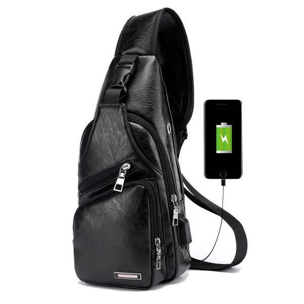 2020 travel usb chest cross-border for custom pu shoulder men's charging bag diagonal package messenger
2020 travel usb chest cross-border for custom pu shoulder men's charging bag diagonal package messenger