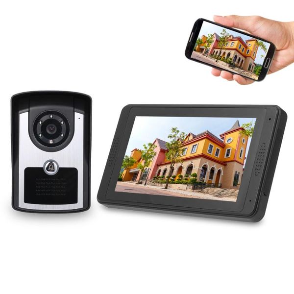 kkmoon video door intercom 7''inch wired video door phone visual intercom doorbell monitor camera kit for home security
kkmoon video door intercom 7''inch wired video door phone visual intercom doorbell monitor camera kit for home security