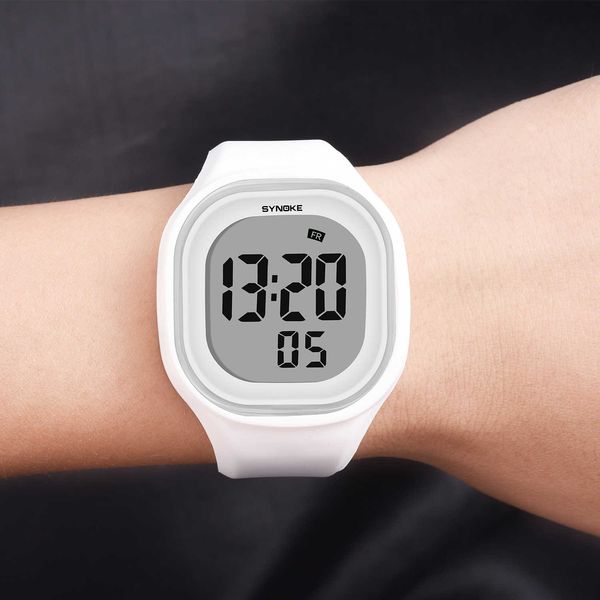 synoke men digital wrist watches sports led alarm clock 50m waterproof timer women electronic watch relogio masculino, Silver
synoke men digital wrist watches sports led alarm clock 50m waterproof timer women electronic watch relogio masculino, Silver