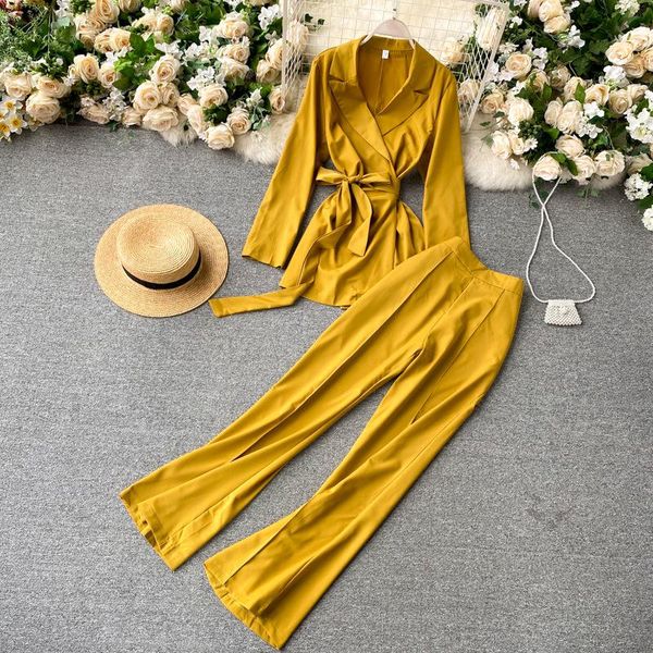 office lady spring 2 piece set women suit blazer suit lady wide leg pants solid two pieces set b266, White
office lady spring 2 piece set women suit blazer suit lady wide leg pants solid two pieces set b266, White