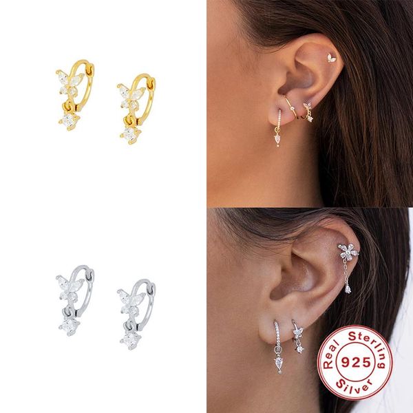 aide 925 sterling silver hoop earrings for women round bee cz zircon piercing cartilage earrings fine jewelry pendientes 1pair, Golden;silver
aide 925 sterling silver hoop earrings for women round bee cz zircon piercing cartilage earrings fine jewelry pendientes 1pair, Golden;silver