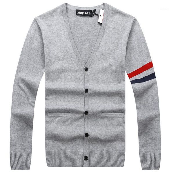 2019 spring mens fashion sweaters 100% cotton striped blue knitted cardigan knitting brand clothing man's knitwear sweater coats1, White;black
2019 spring mens fashion sweaters 100% cotton striped blue knitted cardigan knitting brand clothing man's knitwear sweater coats1, White;black