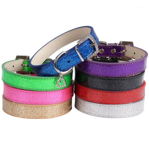 dog collars & leashes rhinestone heart shiny pu leather pet collar diamond button noble neck strap for dogs cats supplies1
dog collars & leashes rhinestone heart shiny pu leather pet collar diamond button noble neck strap for dogs cats supplies1