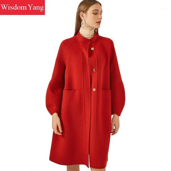 autumn winter long coats womens red sheep wool lantern sleeve korean coats plus size vintage woollen overcoat ladies outerwear1, Black
autumn winter long coats womens red sheep wool lantern sleeve korean coats plus size vintage woollen overcoat ladies outerwear1, Black