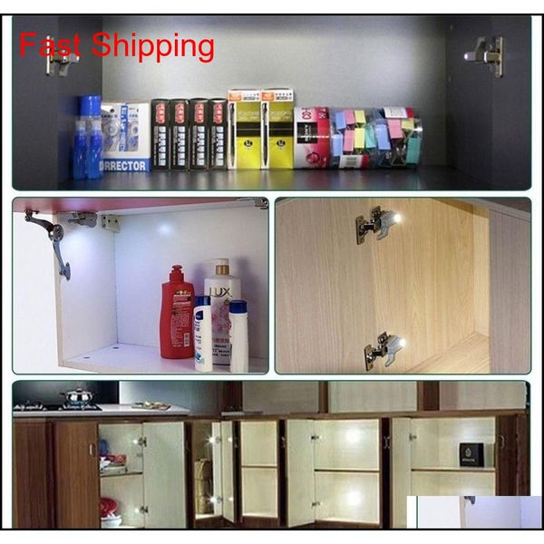 10pcs cabinet cupboard wardrobe matic led hinge light white smart sensor lamp qylhka dh_seller2010, Silver
10pcs cabinet cupboard wardrobe matic led hinge light white smart sensor lamp qylhka dh_seller2010, Silver