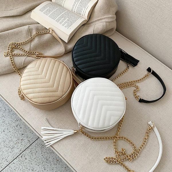 luxury handbags women bags with chains zipper solid tassels lightweight messenger shoulder bag small round bag soft leather
luxury handbags women bags with chains zipper solid tassels lightweight messenger shoulder bag small round bag soft leather