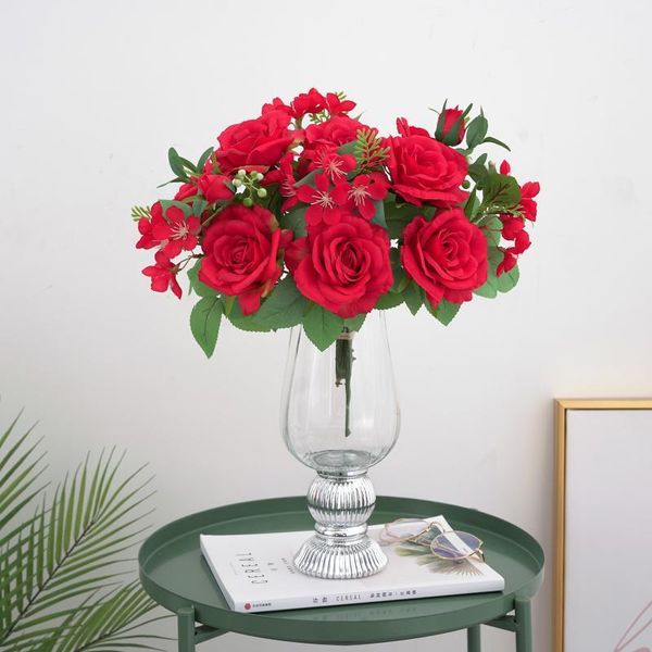 2021 beautiful rose gypsophila artificial silk flowers small bouquet flores home party spring wedding decoration fake flower1
2021 beautiful rose gypsophila artificial silk flowers small bouquet flores home party spring wedding decoration fake flower1