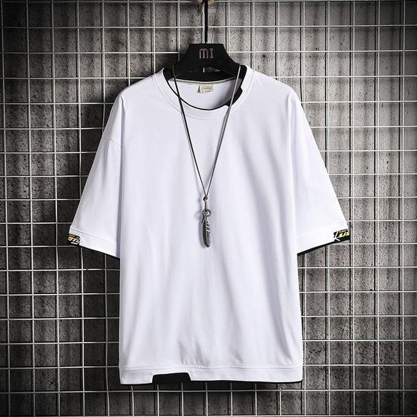 t-shirt summer 2020 new lovers half sleeve fake two fashion men's street loose short sleeves, White;black
t-shirt summer 2020 new lovers half sleeve fake two fashion men's street loose short sleeves, White;black