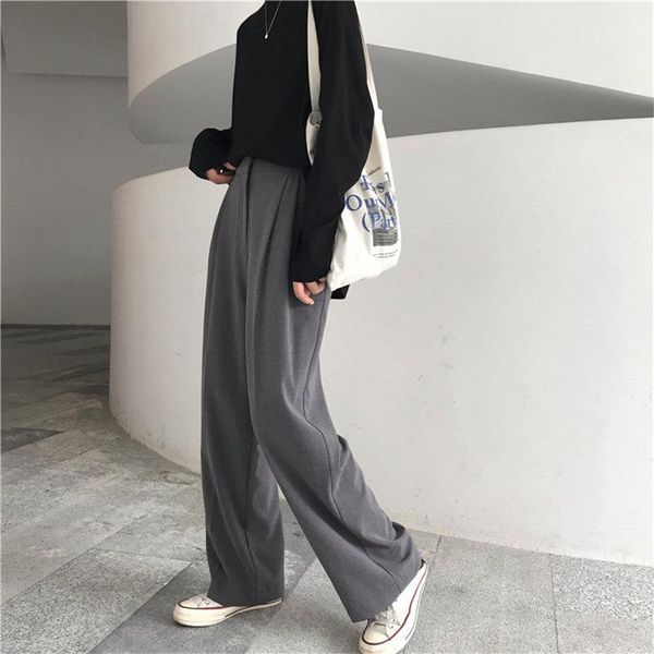 hzirip straight large size casual solid wide leg trousers streetwear suit full-length selling chic loose pants1, Black;white
hzirip straight large size casual solid wide leg trousers streetwear suit full-length selling chic loose pants1, Black;white