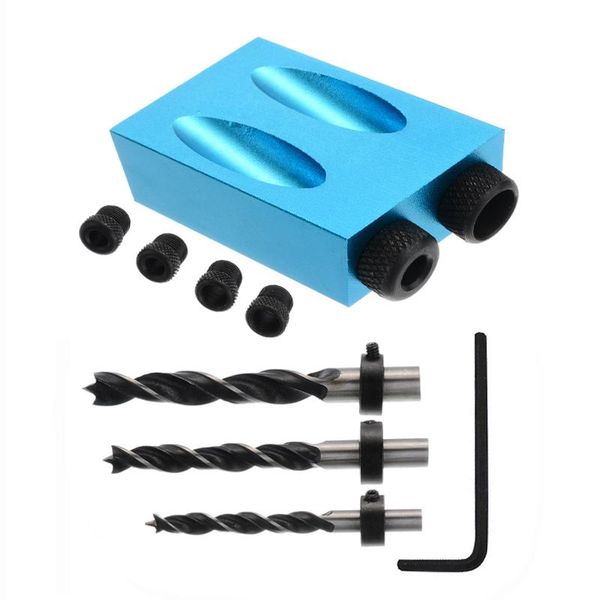 6/8/10mm woodworking pocket hole screw jig dowel puncher drill kit 15 degree angle wood joint carpenters tools accessories
6/8/10mm woodworking pocket hole screw jig dowel puncher drill kit 15 degree angle wood joint carpenters tools accessories