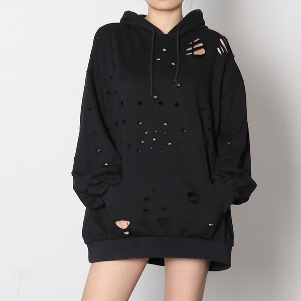 vgh2020 spring new fashion women's fashion brand beggar pullover sweatersweaterclothing hooded hole sweater loose pullover for women, Black
vgh2020 spring new fashion women's fashion brand beggar pullover sweatersweaterclothing hooded hole sweater loose pullover for women, Black