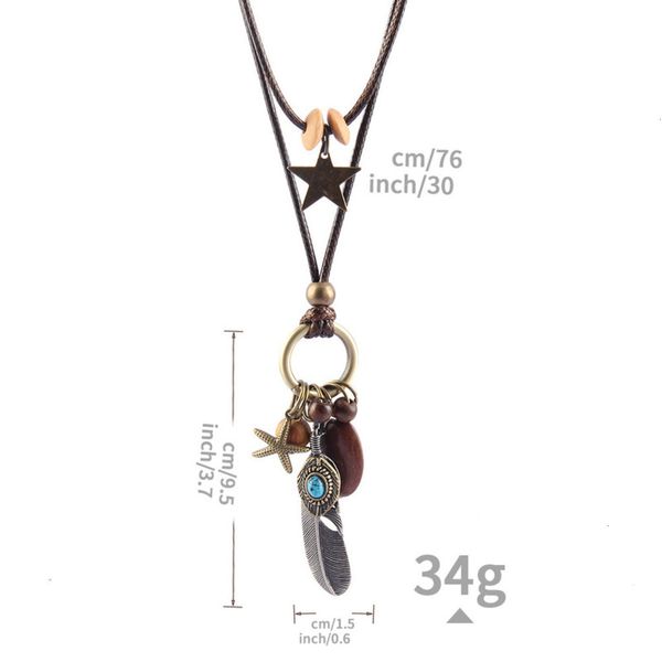 turquoise fashion feather accessories starfish women's pendant jewelry multilayer necklacekl3drp4l, Silver
turquoise fashion feather accessories starfish women's pendant jewelry multilayer necklacekl3drp4l, Silver