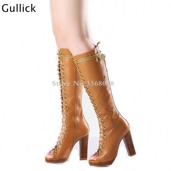 cross-tied woman brown black sandal boots chunky 10 cm high heels leather platform knee boots real ps
cross-tied woman brown black sandal boots chunky 10 cm high heels leather platform knee boots real ps