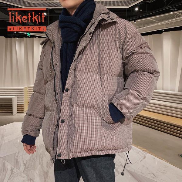 liketkit 2019 men's winter bubble coat japanese style plaid print thick hooded jackets and coats mens loose vintage warm outwear1, Black
liketkit 2019 men's winter bubble coat japanese style plaid print thick hooded jackets and coats mens loose vintage warm outwear1, Black
