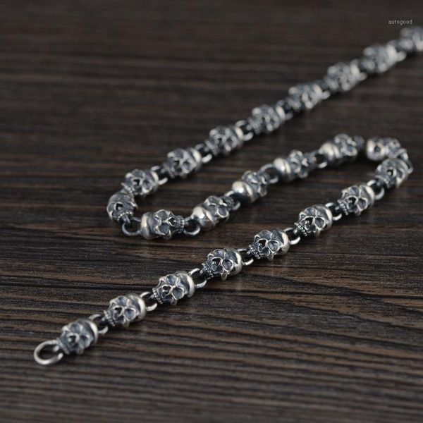 chains s925 silver retro simple thick type chain men's fashion thai skull necklace1
chains s925 silver retro simple thick type chain men's fashion thai skull necklace1