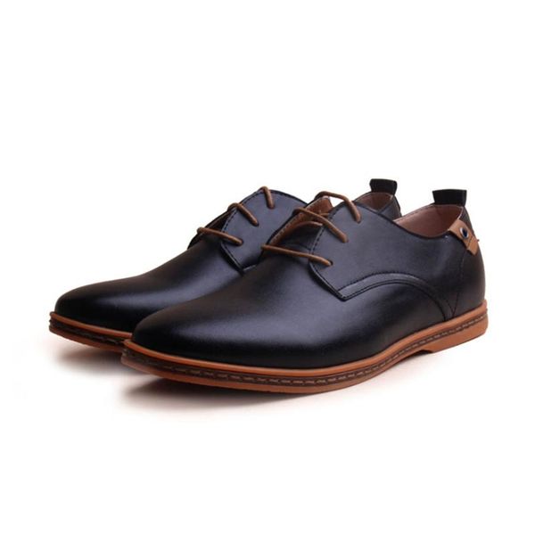 leather casual men shoes fashion men flats round toe comfortable office dress shoes plus size 38-48, Black
leather casual men shoes fashion men flats round toe comfortable office dress shoes plus size 38-48, Black