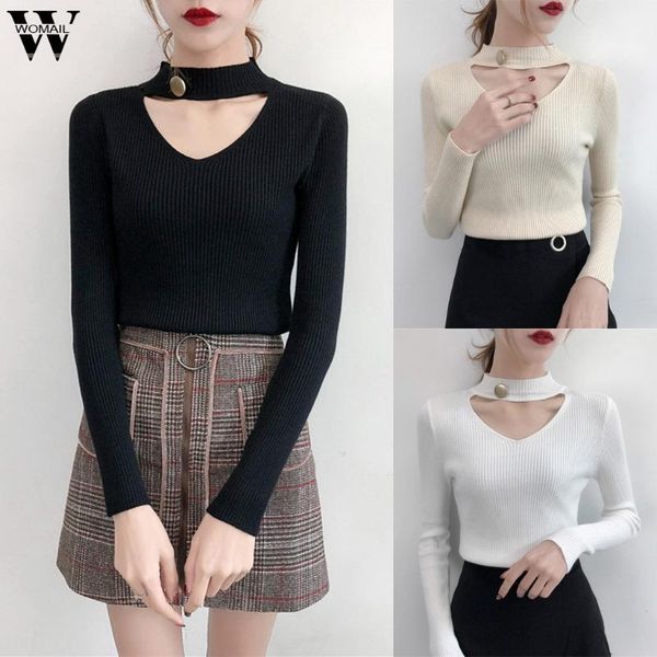 womail 2019 women sweater autum trendy casual solid v-neck female pullover full sleeve beading hollow jumper soft knitted1, White;black
womail 2019 women sweater autum trendy casual solid v-neck female pullover full sleeve beading hollow jumper soft knitted1, White;black
