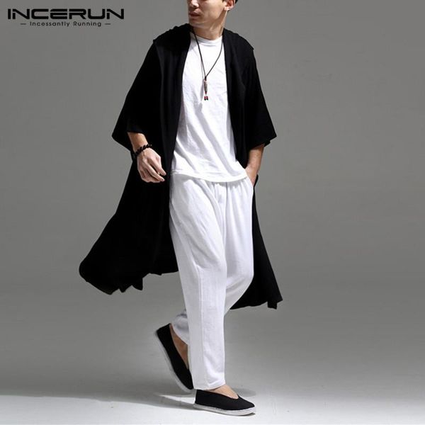 men's trench coats incerun mens autumn half sleeve open stitch streetwear solid vintage cardigan retro hooded long style outerwear 5xl, Tan;black
men's trench coats incerun mens autumn half sleeve open stitch streetwear solid vintage cardigan retro hooded long style outerwear 5xl, Tan;black