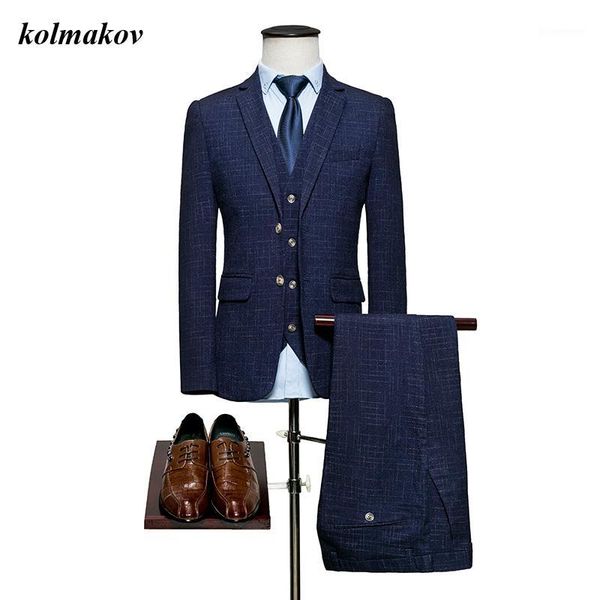 new arrival style men boutique plaid suits dress single breasted men's wedding dress three-piece suit coat m-6xl1, White;black
new arrival style men boutique plaid suits dress single breasted men's wedding dress three-piece suit coat m-6xl1, White;black