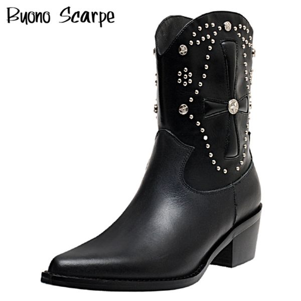 rivets ankle boots black white cowboy short boots pointed toe western booties chunky heel ladies casual shoes female heel boots
rivets ankle boots black white cowboy short boots pointed toe western booties chunky heel ladies casual shoes female heel boots
