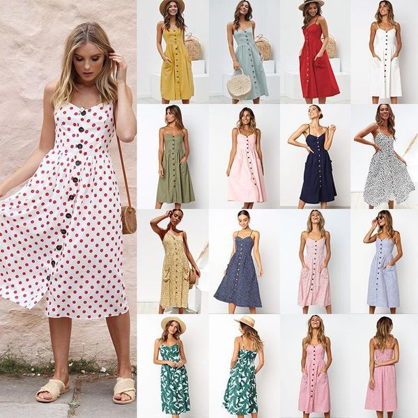 summer print dot long dress backless 2020 female elegant lady botton dress pocket vintage dresses christmas boho party vestidos1, Black;gray
summer print dot long dress backless 2020 female elegant lady botton dress pocket vintage dresses christmas boho party vestidos1, Black;gray