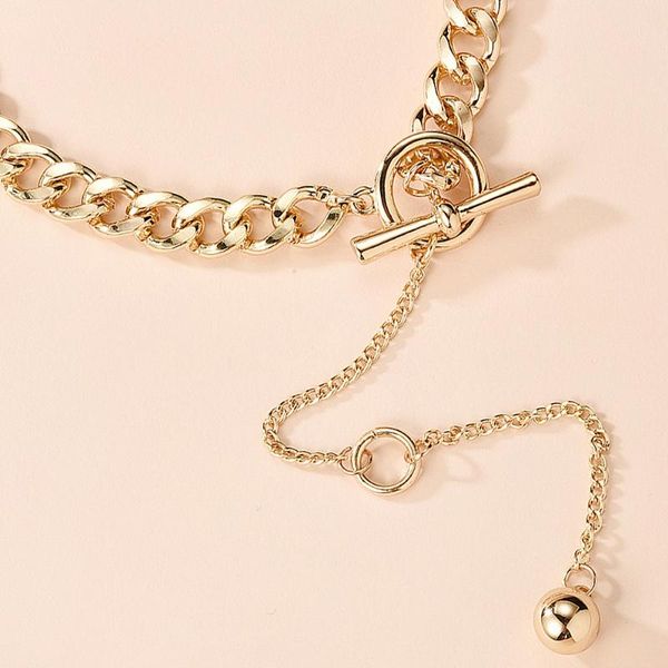 sjcho-89new hip hop gold plated thick chain metal ball long chain clavicle necklace for men women girls party jewelry gift, Silver
sjcho-89new hip hop gold plated thick chain metal ball long chain clavicle necklace for men women girls party jewelry gift, Silver