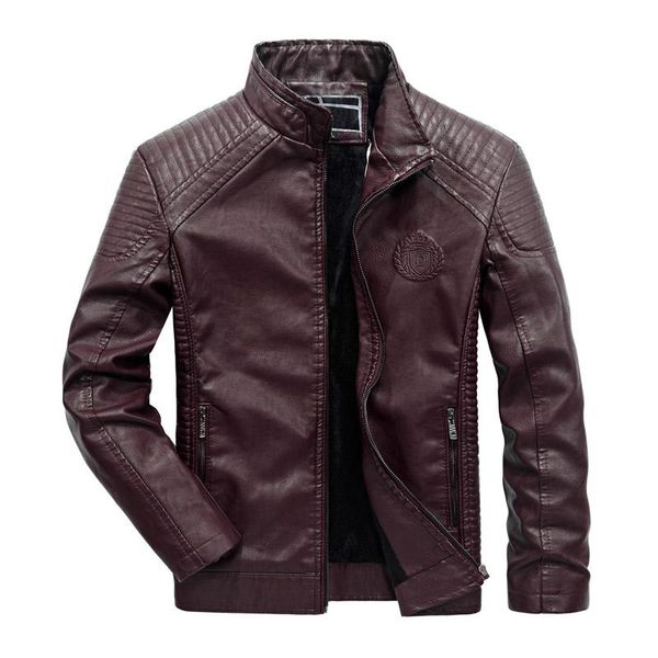 plus l-6xl men motorcycle biker leather jacket new windproof wool liner thick men autumn winter leather coat, Black
plus l-6xl men motorcycle biker leather jacket new windproof wool liner thick men autumn winter leather coat, Black