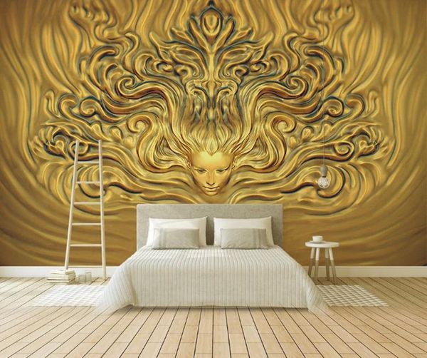 custom 3d embossed golden hair and long beauty background wall art wallpaper for living room bedroom decoration mural
custom 3d embossed golden hair and long beauty background wall art wallpaper for living room bedroom decoration mural