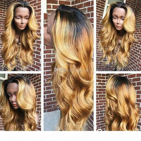 ombre blonde lace front human hair wig for black women virgin brazlian hair 150% density two tone color wig baby hair, Black;brown
ombre blonde lace front human hair wig for black women virgin brazlian hair 150% density two tone color wig baby hair, Black;brown