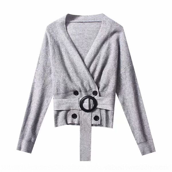 4a5c4 clothing new women's 56pk-1027 2019 autumn and winter korean solid color v-neck double-breasted belt cardigan sweater sweater swe, White;black
4a5c4 clothing new women's 56pk-1027 2019 autumn and winter korean solid color v-neck double-breasted belt cardigan sweater sweater swe, White;black