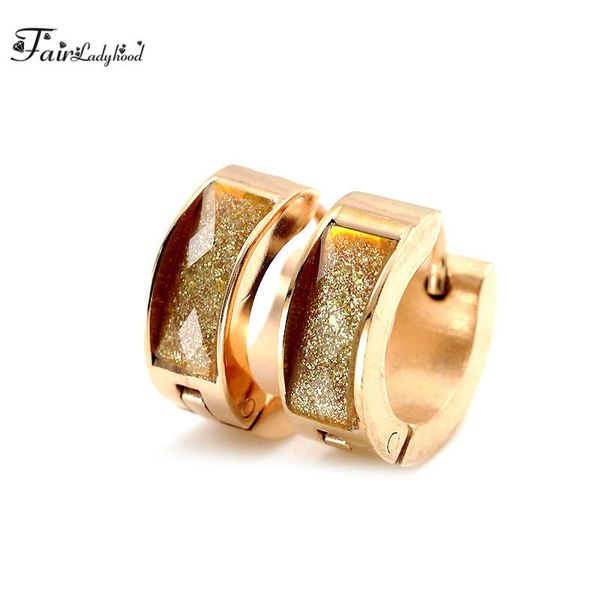fairladyhood cool rose gold-color 5x9 mm lady hoop earrings women punk stainless steel earrings pendientes brincos jewelry, Golden;silver
fairladyhood cool rose gold-color 5x9 mm lady hoop earrings women punk stainless steel earrings pendientes brincos jewelry, Golden;silver