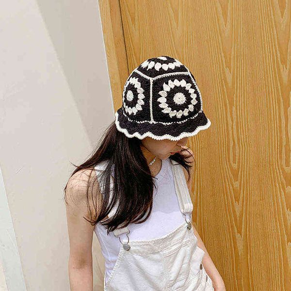 2021 new summer hollow crochet flower fisherman hat shade breathable knitted bucket hat ladies panama knitted fisherman hat g220311, Blue;gray
2021 new summer hollow crochet flower fisherman hat shade breathable knitted bucket hat ladies panama knitted fisherman hat g220311, Blue;gray