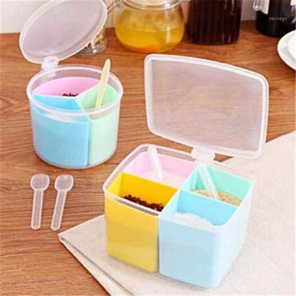 3pcs divided spice box with spoon kitchen seasoning jar seasoning box creative sugar jar salt kitchen accessories home1
3pcs divided spice box with spoon kitchen seasoning jar seasoning box creative sugar jar salt kitchen accessories home1