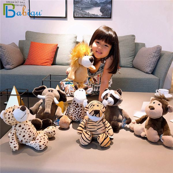 babiqu 25cm popular forest animals stuffed doll plush jungle series animal elephant lion monkey zebra giraffe toys kids gift
babiqu 25cm popular forest animals stuffed doll plush jungle series animal elephant lion monkey zebra giraffe toys kids gift