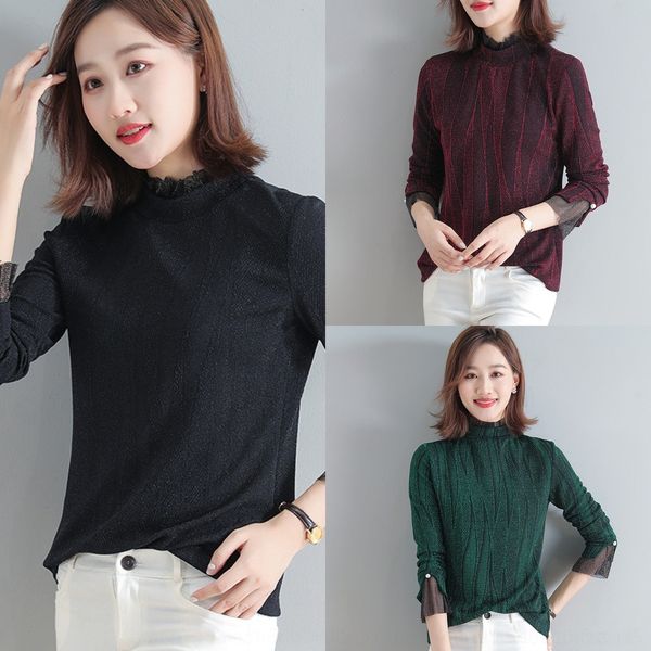 tggch black half high collar bottomed for women autumn shirt long winter shirt sleeve early autumn 2020 f style with korean foreign style sl, White;black
tggch black half high collar bottomed for women autumn shirt long winter shirt sleeve early autumn 2020 f style with korean foreign style sl, White;black