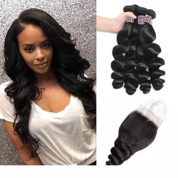 peruvian loose wave body wave 3 4bundles with 4x4 lace closure brazilian virgin hair extensions deep wave human hair bundles with closure, Black
peruvian loose wave body wave 3 4bundles with 4x4 lace closure brazilian virgin hair extensions deep wave human hair bundles with closure, Black