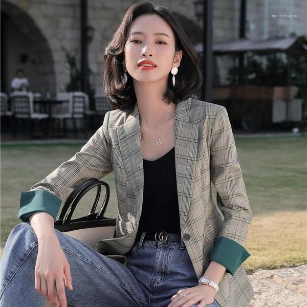 women's suits & blazers 2021 fashion ladies causal blazer women jackets coats long sleeve work wear clothes plaid elegant1, White;black
women's suits & blazers 2021 fashion ladies causal blazer women jackets coats long sleeve work wear clothes plaid elegant1, White;black