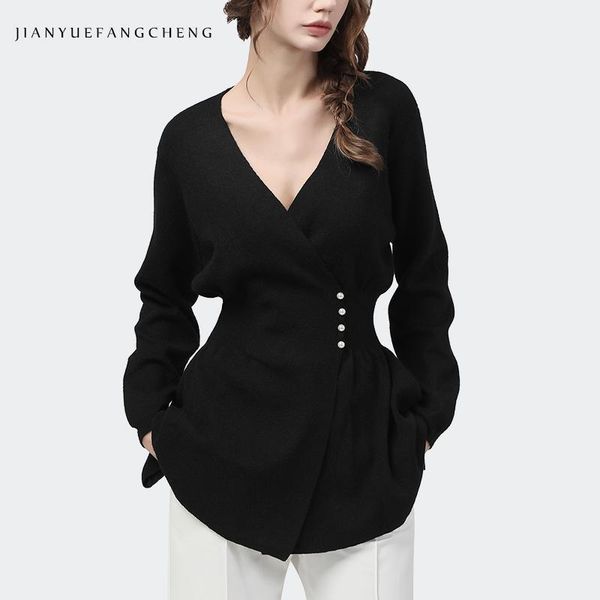 women's knits & tees fashion v-neck knitted sweater women autumn winter outwear pearls crossed waist buckle long sleeve warm black car, White
women's knits & tees fashion v-neck knitted sweater women autumn winter outwear pearls crossed waist buckle long sleeve warm black car, White