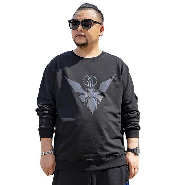 new large size sweater men's reflective material animal print loose round neck pullover casual top, White;black
new large size sweater men's reflective material animal print loose round neck pullover casual top, White;black