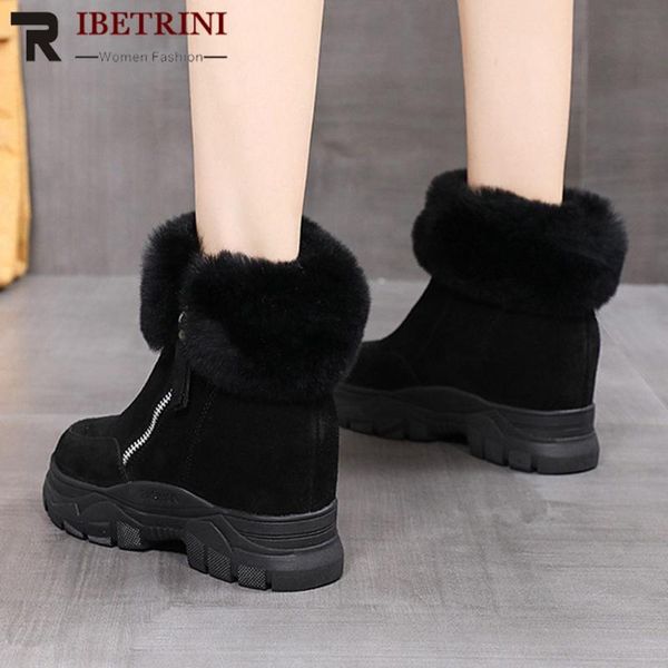 boots ribetrini chic add warm plush fur inner high heels zipper casual russia winter snow booties women shoes, Black
boots ribetrini chic add warm plush fur inner high heels zipper casual russia winter snow booties women shoes, Black