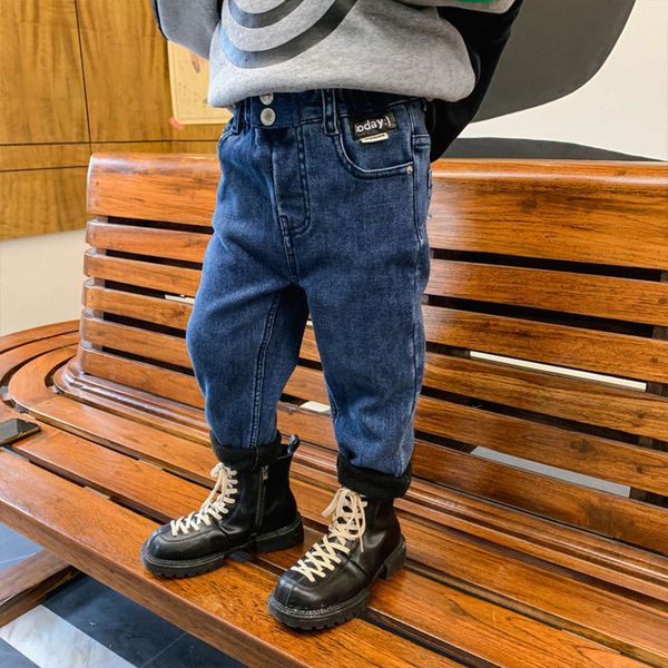 im wear boys' plush and thickened warm jeans middle school children's korean fashionable winter pants, Blue
im wear boys' plush and thickened warm jeans middle school children's korean fashionable winter pants, Blue