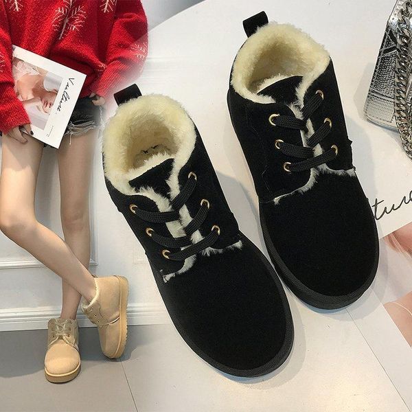 boots winter snow women korean version of all-match non-slip plus velvet warm cotton shoes flat bottom lace-up bread, Black
boots winter snow women korean version of all-match non-slip plus velvet warm cotton shoes flat bottom lace-up bread, Black