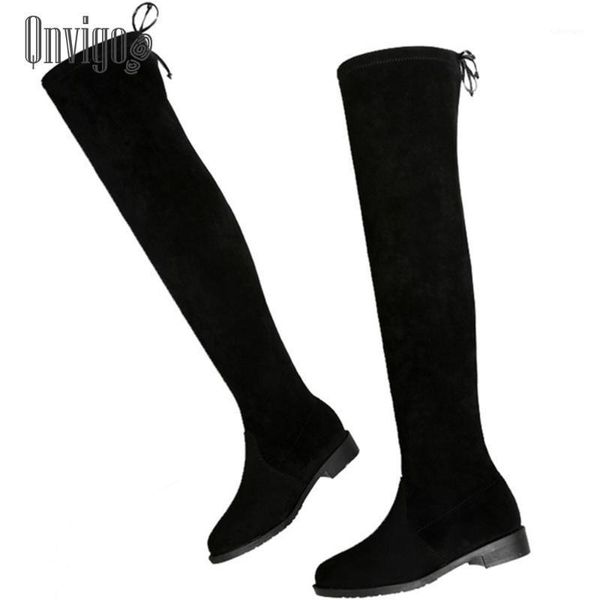 qnvigo long boots thigh high stretch fabric winter boots for women knee high size 35-44 thigh heels 2/4/5cm women boot1, Black
qnvigo long boots thigh high stretch fabric winter boots for women knee high size 35-44 thigh heels 2/4/5cm women boot1, Black