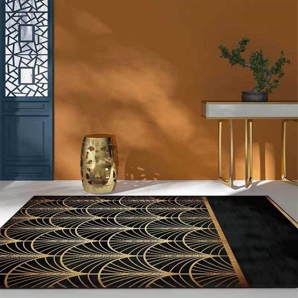 modern minimalist light luxury retro black gold floor mat bedroom room large carpet and home living room tatami bedside carpet
modern minimalist light luxury retro black gold floor mat bedroom room large carpet and home living room tatami bedside carpet