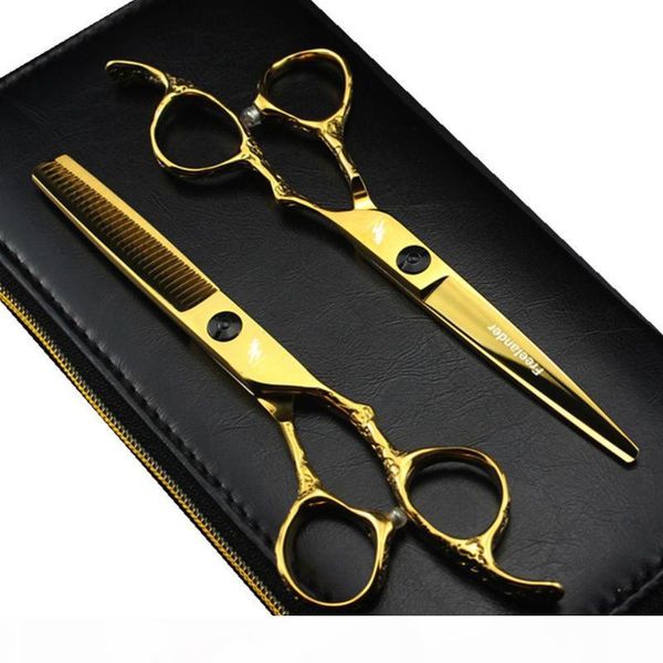 6.0 inch professional japan 440c gold hairdressing scissors set with screw for barber or home use
6.0 inch professional japan 440c gold hairdressing scissors set with screw for barber or home use