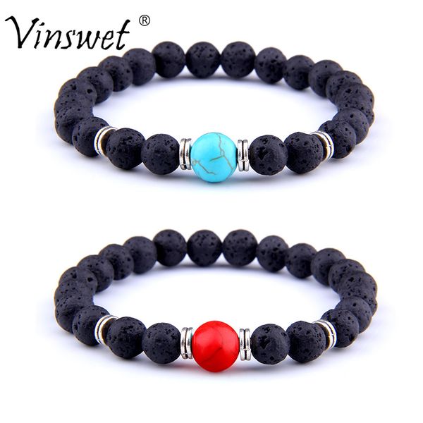 couples bracelet men natural stone bracelets beads white and black yin yang beaded for women jewelry bileklik 
couples bracelet men natural stone bracelets beads white and black yin yang beaded for women jewelry bileklik